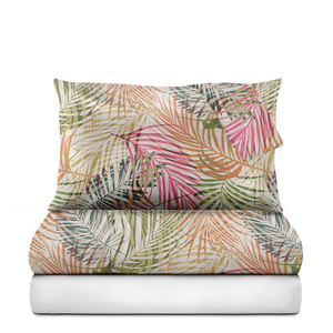 <b>JUNGLE</b> FEVER 100% Cotton Sorbetto Color <b>Duvet</b> <b>Cover</b> Set German Size NE 30 30 76X68 with Pigment Printed Design - Product Image 2