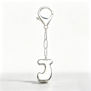 Porte-clés en alliage de zinc avec lettres alphabet en relief, 26 pièces, breloque tendance pour sac, en stock, livraison rapide - Product Image 2