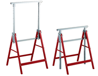 2x Heavy Duty 200kg Entièrement Réglable Leg Metal Saw Cheval Acier Pliant Travail Tréteaux Stand Menuiserie Travail Banc