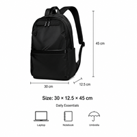 Sac à dos pour ordinateur portable pour homme, imperméable, léger, pour les voyages, l'école, le bureau, avec logo personnalisé