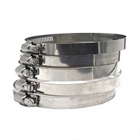 Colliers de serrage pour tuyaux en acier inoxydable gaufré, taille 10 3/4''-1-1/8'', mesure en pouces