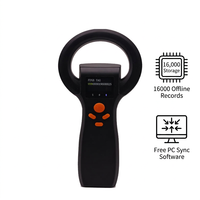 Lector de Etiquetas RFID Portátil con Almacenamiento de Datos de 16000, 134.2KHz, Colector de Datos Fuera de Línea para Ganado