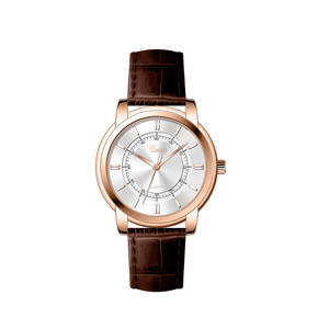 Montre à quartz pour homme Haven Crest, bracelet en cuir à motif crocodile, verre résistant à l'eau, style business tendance, quotidien, fête - Product Image 5