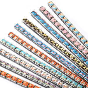 Unisex personalità senza appannamento 316L in acciaio inox zircone italiano <span class=keywords><strong>Charm</strong></span> italiano <span class=keywords><strong>Charm</strong></span> componibili - Product Image 5