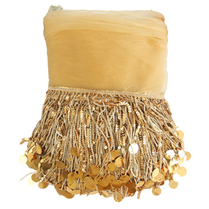 Ribete Decorativo Ecológico de Flecos con Borlas de Encaje y Lentejuelas Multicolor para Vestidos de Novia Zapatos y Bolsos - Product Image 1