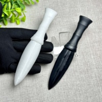 Vente en gros de couteaux en obsidienne cristalline de 5,9 pouces, modèles d'artisanat, Yin Yang, Feng Shui, énergie, décoration de la maison, cadeaux en cristal