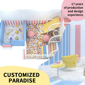 ملعب داخلي تجاري للأطفال بتصميم قلعة - وحدات لعب تشمل زحليقة/حوض كرات/حلقة كرة سلة لرياض الأطفال ومراكز اللعب في المولات - Product Image 6