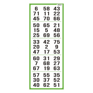 Custom Printed Bingo Ticket <b>Sheets</b> Standard Size High-Quality Art Paper for Long-Lasting Use - Product Image 4