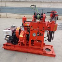 Foreuse à percussion diesel QIYUN XY-1 - Machine de forage portable pour roches dures et pierres, pompe à engrenages, profondeur max. 600 m, diamètre 300-75 mm
