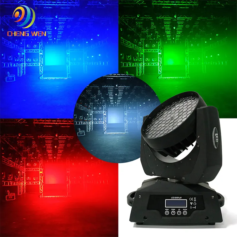 OEM&ODM Stage Moving head Wash light LED 108 Wash light 3W RGBW Moving Head Stage Effect Lighting