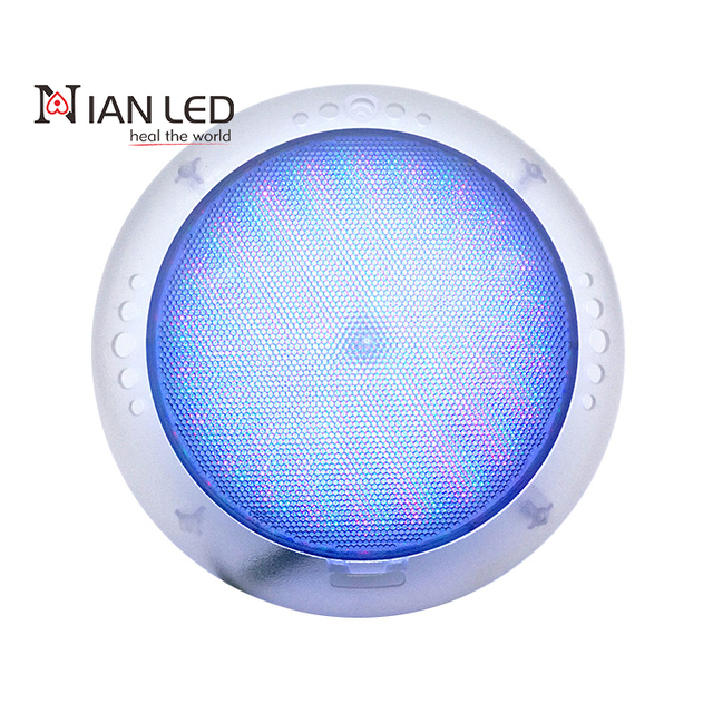 IAN 18W ABS LED Underwater Light IP68 AC12V Transparent Anti-Glare Surface Swimming Pool Light Fountain Lighting RGB Warm White