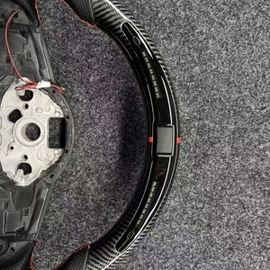 Volant en fibre de carbone pour Volkswagen Golf 7 GTI, couvre-volant de mise à niveau - Product Image 3