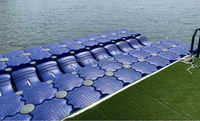 Lakefront HDPE Flottant Modulaire Berth Jetty Jet Ski Dock Pontoon Cube avec Piston Durable Partie