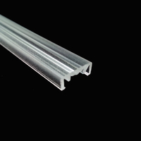 Profils en plastique sur mesure, profil en acrylique, couvercle linéaire LED, caches et abat-jour, extrusion acrylique, lentille linéaire givrée en PMMA, pièces