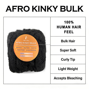 <span class=keywords><strong>Extension</strong></span> per trecce <span class=keywords><strong>afro</strong></span> elasticizzate di alta qualità, texture riccia naturale, <span class=keywords><strong>capelli</strong></span> sintetici morbidi in massa per micro trecce - Product Image 3