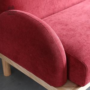 Giữa Thế Kỷ Hiện Đại Sofa Với Chân Gỗ Nhung Đồ Nội Thất Cổ Điển Retro Cổ Điển Hoàng Gia - Product Image 5