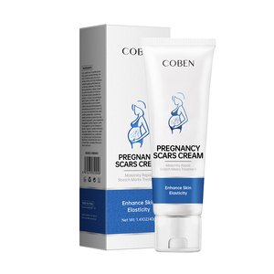Crème <span class=keywords><strong>Anti</strong></span>-Vergetures Maternité 100% Naturelle et Végane Pour le Ventre, la Poitrine, les Hanches et les Cuisses – Élimine l'Acné Post-Partum et les Cicatrices - Product Image 6