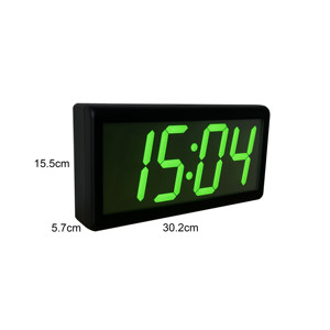 4 Inch 4 Digit Green LED Network Clock, NTP Synchronized, Automatic DST Reset - Product Image 5