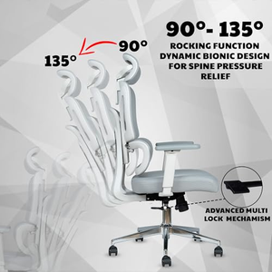 Factory New Comfort Desk Director Executive <b>Chair</b> <b>Office</b> Mesh Ergonom <b>Recline</b> Upholstered Computer Work <b>Chairs</b> Swivel Revolving - Product Image 4