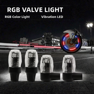 Lampe LED XTX RGB pour valve de roue, 6000 Lumens, à induction par vibration, universelle pour voiture et moto, compatible 6V 5W, garantie 3 mois - Product Image 2