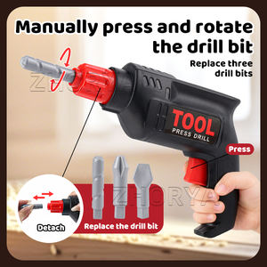Juguete de Herramientas de Reparación de Simulación Zhorya, Mini Taladro Eléctrico y Juego de Ensamblaje de Tornillos, Juguete de Imitación, Juego de Herramientas Mecánicas para Niños - Product Image 3