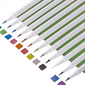 Stylos à encre métallique à pointe souple 12 couleurs modèle S333-6 pour le marquage photo, les signatures et le papier cartonné noir – Vente en gros transfrontalière - Product Image 1