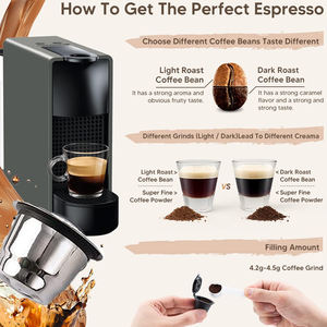 Cápsulas de café reutilizables recargables de acero inoxidable al por mayor, cápsulas de café para máquinas <span class=keywords><strong>Nespresso</strong></span> - Product Image 5