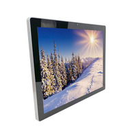 Bezel Tipis IP65 19 Inci Rasio 5:4 Peredupan Otomatis 1000 Nits Monitor Kecerahan Tinggi Input VGA HD BNC untuk Konsol Robot