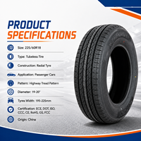 Hochleistungs-Schlauchlos-Radialreifen für PKW 225/60R18 100H XL Highway-Profil Geeignet für Gängige Limousinen und SUVs