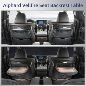 Tavolino Pieghevole per Sedile Toyota Alphard Vellfire con Ricarica Wireless, Portabicchieri e Poggiapiedi Regolabile, Interni di Lusso <span class=keywords><strong>VIP</strong></span> - Product Image 4