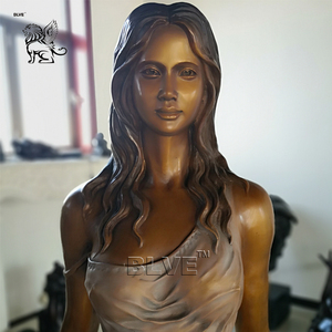 BLVE <span class=keywords><strong>Scultura</strong></span> in Bronzo di <span class=keywords><strong>Donna</strong></span> Nuda a Grandezza Naturale, Arte Decorativa Moderna per Giardino - Product Image 2