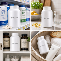 Bouteille en PLA biodégradable de 500 ml et 1 L à large ouverture, de qualité alimentaire, avec bouchon à vis, conteneur écologique pour boissons, pilules et emballages – Vente en gros