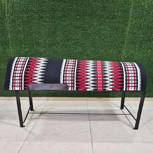 Almohadillas de manta de sillín de caballo de lana con logotipo personalizado hecho a mano almohadillas de fieltro de doma de salto occidental concha de cuero forma de tamaño personalizable - Product Image 4