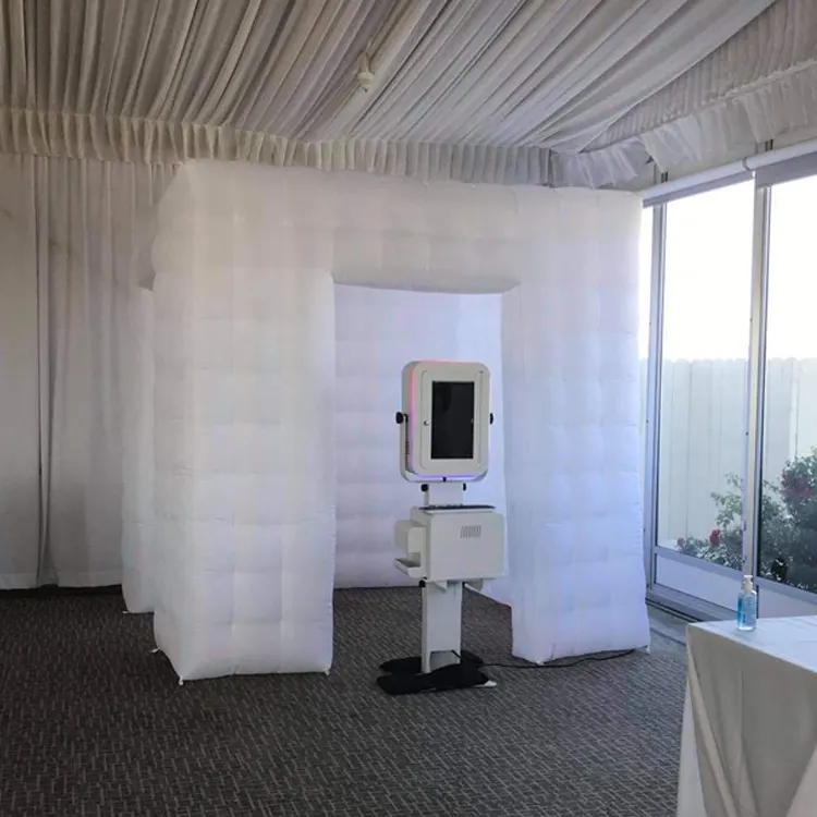 Cabina fotografica gonfiabile 360, fondale gonfiabile per cabina fotografica a cubo a LED, cabina fotografica a led gonfiabile per matrimoni
