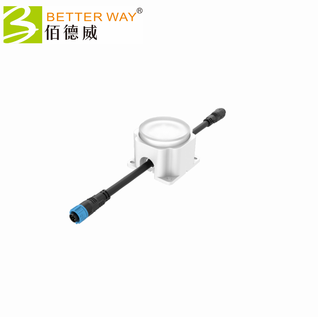 Mini Round LED Pixel Strobe Light DMX512 RGBW 24V 12W Waterproof Outdoor Architectural Flashing Light Facade Light