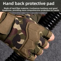 Accessoires de chasse tactiques, gants de camouflage mi-doigts, équipement de protection extérieur, écran tactile, gants tactiques pour hommes