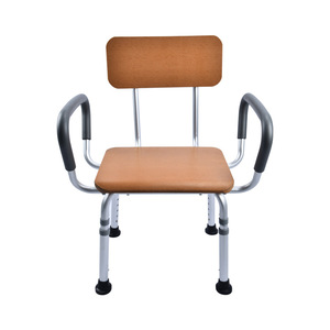 Wei Xuankang Aluminum Alloy Shower Chair With <b>Backrest</b> Adjustable Height Non Slip Seat For Elderly Bathroom Safety Equipment - Product Image 2