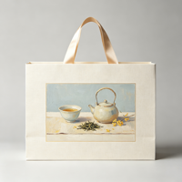 Sacs en papier de luxe personnalisés de haute qualité pour cadeaux, boîtes à thé haut de gamme, avec options de logo et de marquage de l'entreprise