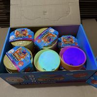 Jouets anti-stress lumineux en forme de boulette, simulation de pain vapeur, avec veilleuse LED, vente en gros en stock