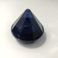 Pot à crème en forme de diamant bleu 5g, récipient pour crème pour les yeux, pot à poudre scintillante conique