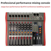 YALIMIC konsol pencampuran 16 saluran, kartu suara Mp3 USB efek Reverb profesional Ultra Low Noise untuk konferensi pernikahan panggung KTV