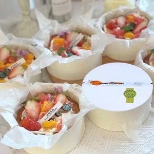 Emballage de gâteau au fromage biodégradable avec boîte cadeau en <span class=keywords><strong>bois</strong></span> pour bougie artisanale, cadre photo, autocollants, impression de timbres - Product Image 1