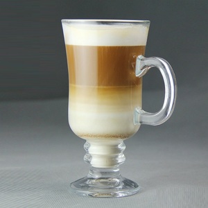 Vente chaude en gros Tasse à café en verre irlandais Tasse à lait Tasse à eau Tasse à jus Cafetière - Product Image 3