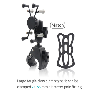 VIN Mounts X porta Tablet di grandi dimensioni con pallina da 1 "e supporto con artiglio duro per 7"-8 "Tablet/iPad <span class=keywords><strong>moto</strong></span>, ATV/UTV, bici - Product Image 3