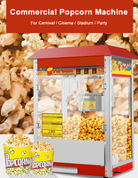 Machine à Popcorn Commerciale Électrique Automatique, Style Cinéma Professionnel