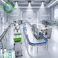 Máquina Embotelladora de Agua de Línea Completa CGF32-32-10 de 15000 BPH con Escalación Continua, Empaquetado y Paletización Automáticos