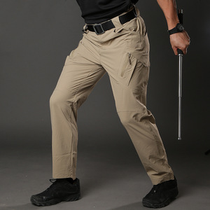 Pantalon tactique d'été Huanlong IX9 à séchage rapide pour la randonnée, l'alpinisme et le travail en extérieur – Gris, Noir, Vert, Kaki – Unisexe - Product Image 2