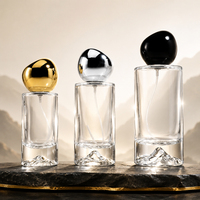 Nouvelle bouteille de parfum en verre personnalisée avec gravure et impression sur écran, 30 ml, 50 ml, 100 ml, rechargeable, couleurs personnalisées
