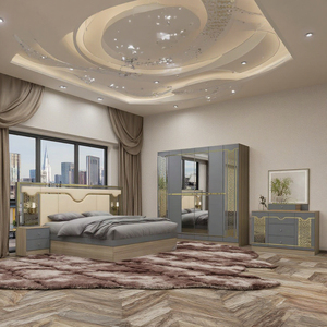 Hoàn Chỉnh Hiện Đại Bằng Gỗ Sang Trọng Khách Sạn Nội Thất Phòng Ngủ Set Với Khung Gỗ Giường Đôi Giá Rẻ Bán Buôn Vua Kích Thước Bộ Phòng Ngủ - Product Image 4