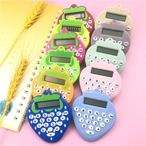 Strawberry Calculator Keychain Mini Portable 8 Digits Battery Powered For Students Kids Colorful Design - Product Image 1